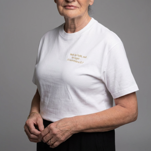 Humbled Faith Oversized Faith Tee: White