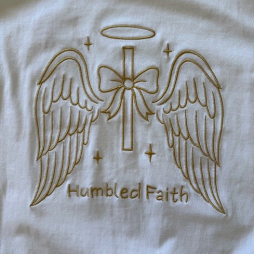 Humbled Faith Oversized Faith Tee: White