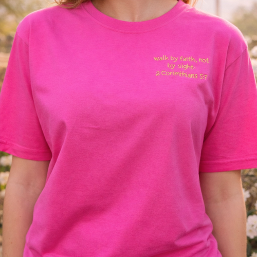 Humbled Faith Oversized Faith Tee: Pink