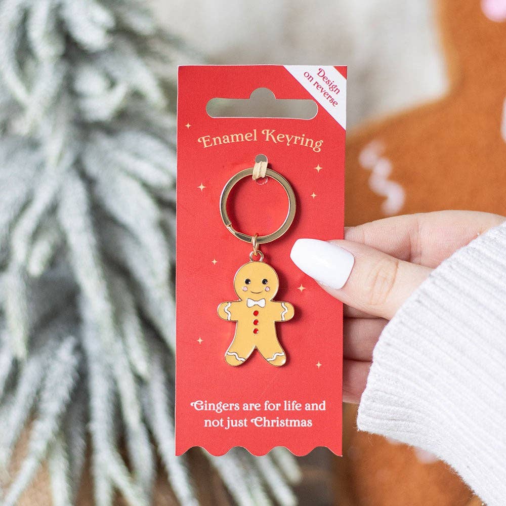Gingerbread Man Christmas Keyring