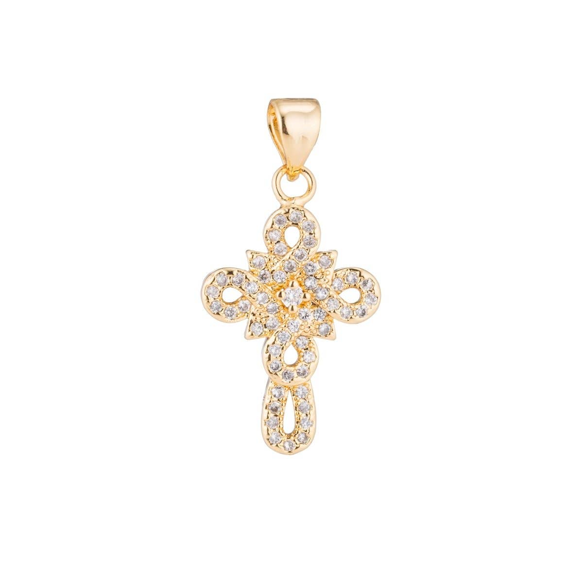 Radiant Cross Charm