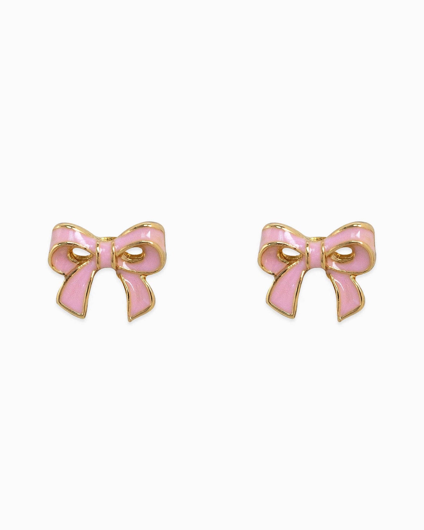Grace Tied in Pink – Pastel Bow Earrings