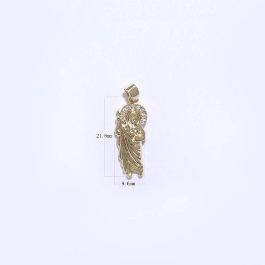 Mini Saint Jude Gold Charm