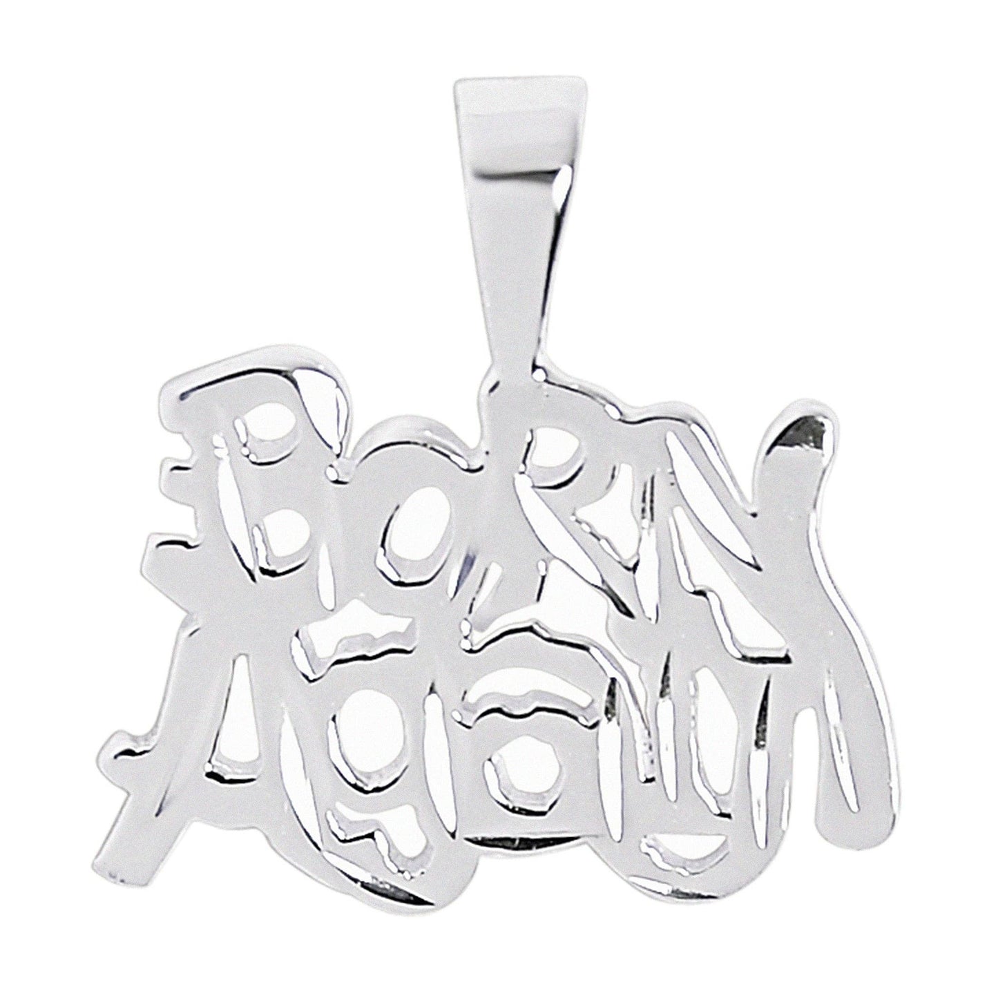 “Born Again” Pendant — Sterling Silver