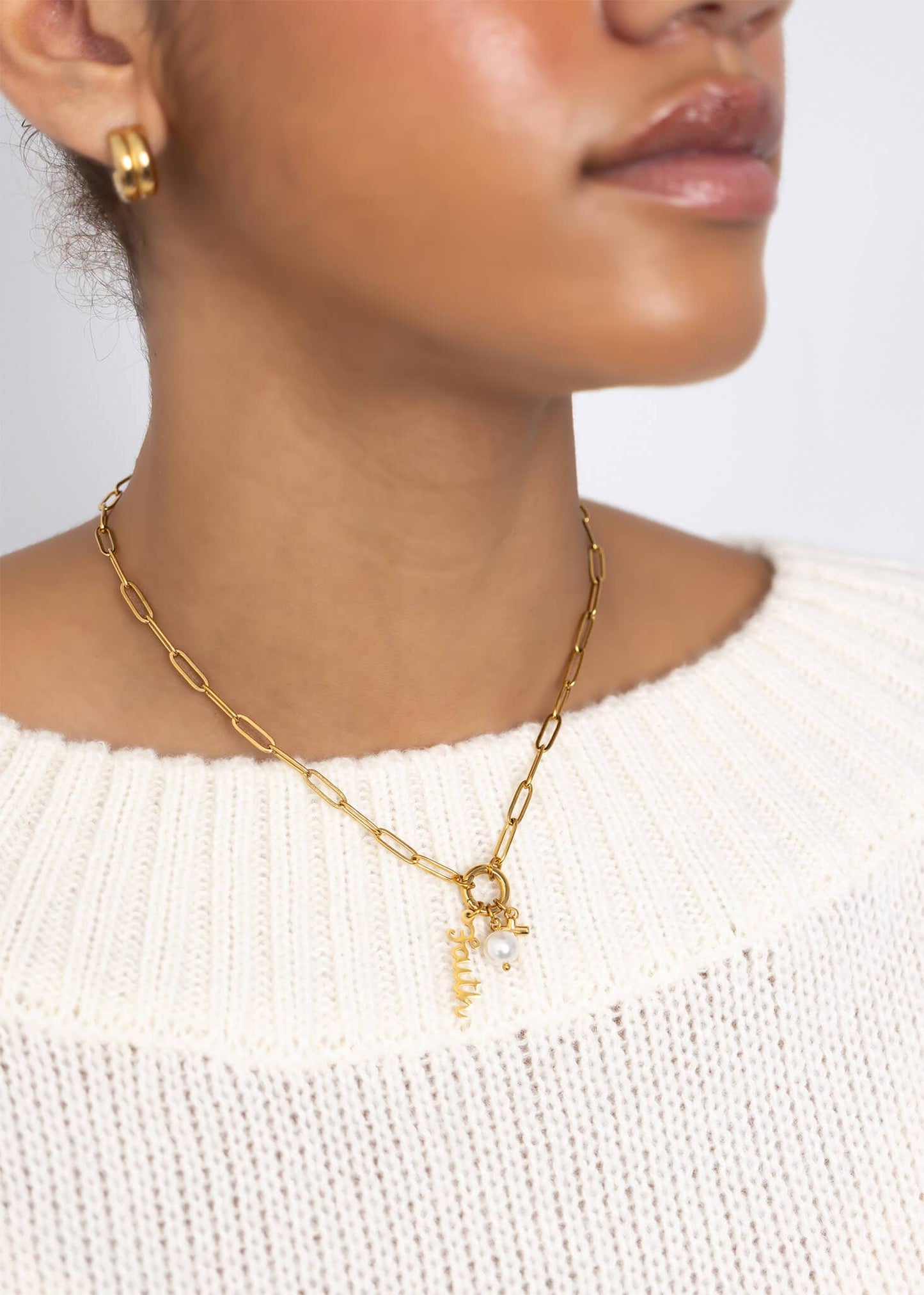 Gold DIY Faith Gift Set Necklace