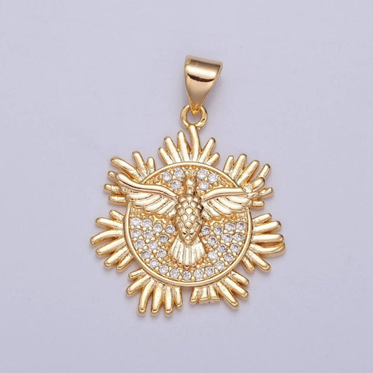 Gold Filled Holy Spirit Dove Pendant