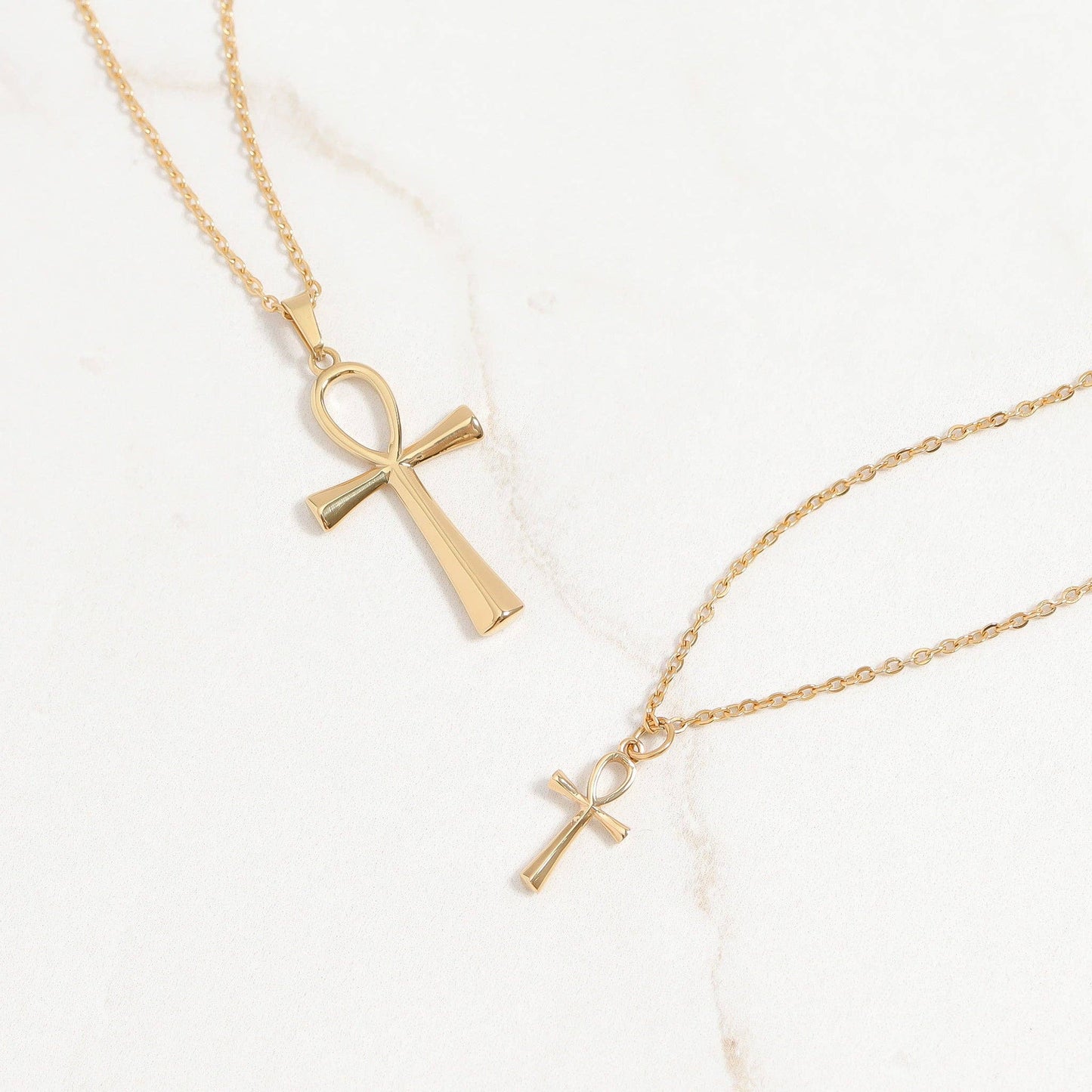 Ankh Charm: 18K Gold PVD Stainless Steel/ 15mm