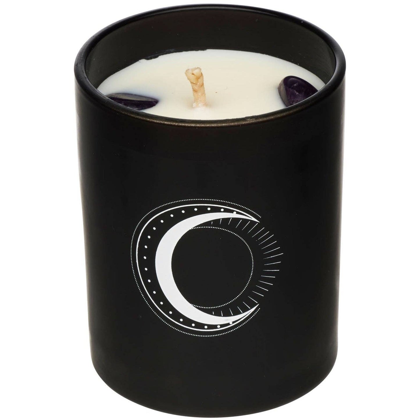 Soy Candle-Crystal Infused - Amethyst x Sandalwood & Vanilla